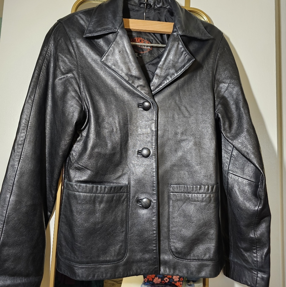Vintage Lucky Leather Jacket Size S